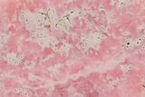 Vibrant, Pink, Polished Rhodochrosite Slab - Argentina #217367-1